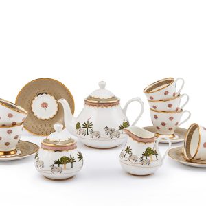Pichwai Tea Pot creamer sugar pot
